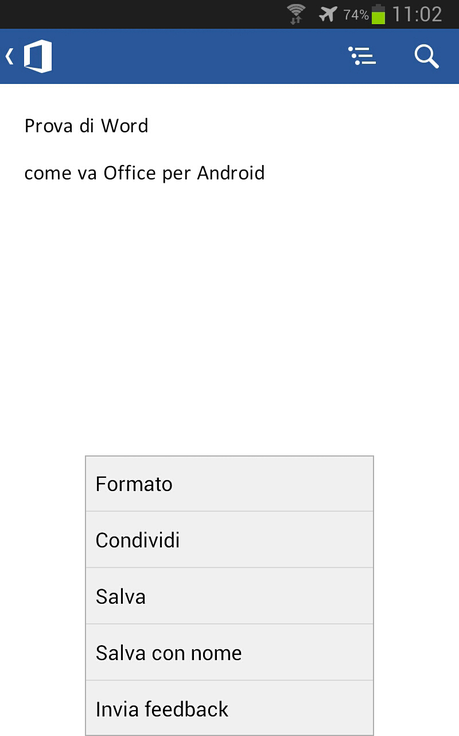 Recensione di Microsoft Office Mobile, da oggi gratis per Android (Smartphone)