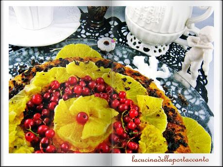 Torta con arance caramellate e cioccolato fondente all'aroma dei grani del Paradiso