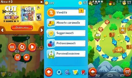 cut the rope 2 2 600x355 Cut the Rope 2 disponibile al download su Play Store applicazioni  play store google play store 