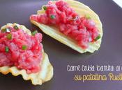 Idea antipasto: carne cruda patatina rustica