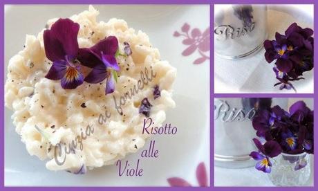 risotto con viole di prato