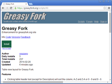 greasy fork Greasy Fork: Ottima alternativa a UserScript creata dallo sviluppatore di UserStyles