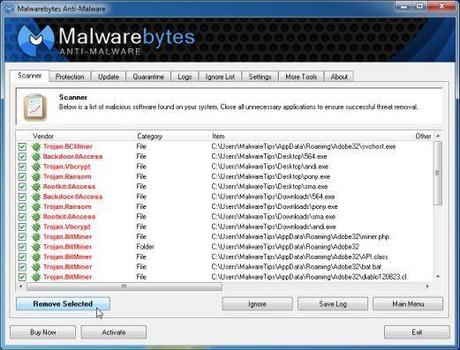 [Image: Malwarebytes rimozione di malware]