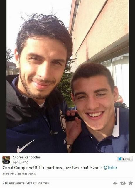 Ranocchia elogia Kovacic su Twitter