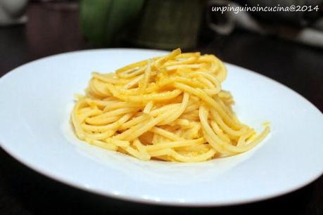 Spaghetti bottarga e limone