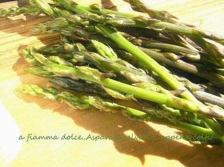 Taglierini agli asparagi selvatici e pomodorini confit