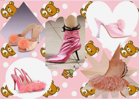 Trend: pink (furry shoes)