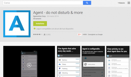 Agent do not disturb more App Android su Google Play 600x356 Agent   do not disturb & more: il Motorola Assist per tutti i dispositivi Android applicazioni  play store google play store 