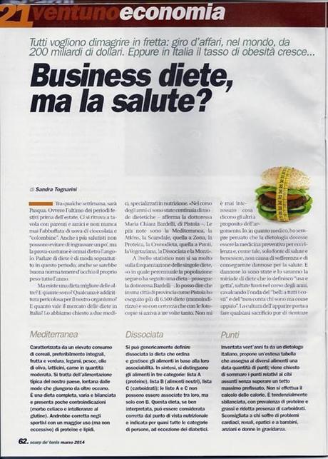 Business diete, ma la salute?