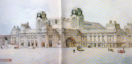 l'Architettura della Stazione Centrale di Milano, tra tardivi classicismi ottocenteschi e larvate tensioni di modernità. Un monumento di cattivo gusto come scrigno di piccole gemme.
