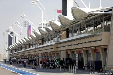 Bahrain International Circuit - View of the pit lane