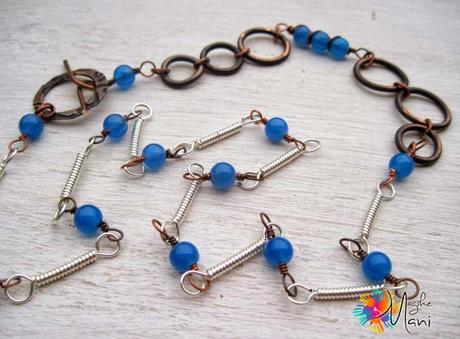 Fold forming - collana blu