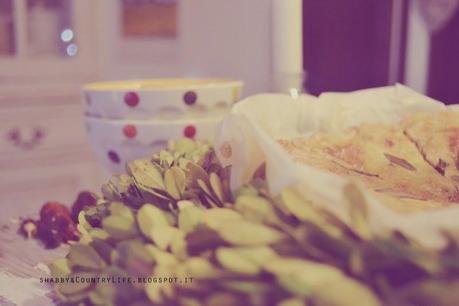 Un' attimo di felicità .. { Ghirlanda di Shortbread Rosmarino, Salvia & Pistacchi }- shabby&countrylife.blogspot.it