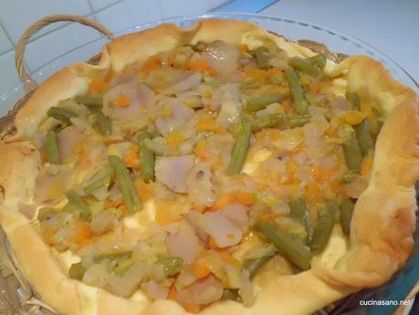 Crostata di Patate Vitellotte e Ortaggi - Ratatouille in Crosta