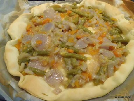 Crostata di Patate Vitellotte e Ortaggi - Ratatouille in Crosta