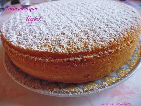 Torta all'acqua light