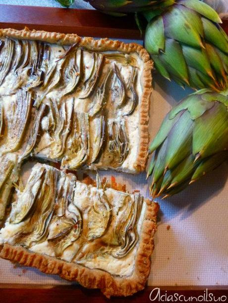 torta di carciofi e ricotta