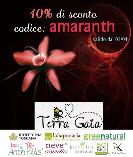 [Sconti - Promozioni] - April News da Terra Gaia Shop - La Saponaria, Alkemilla e....