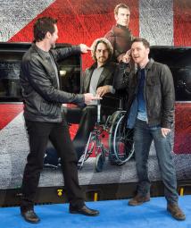 X Men: Giorni di un Futuro Passato   Poster italiano e il treno degli X Men X Men: Giorni di un Futuro Passato James McAvoy Hugh Jackman Bryan Singer 