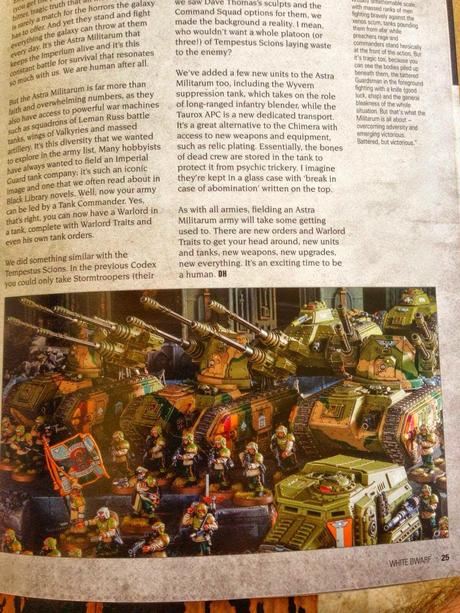 Nuova Astra Militarum: immagini da White Dwarf