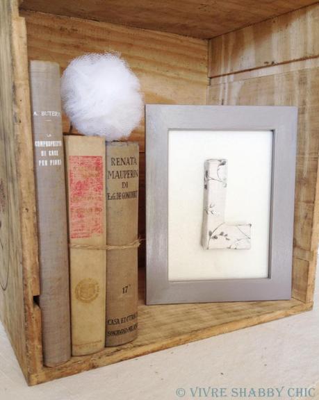 DIY: Lettere in cornice.