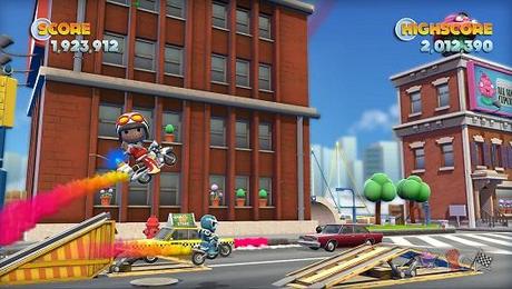 Joe Danger 2: The Movie su PlayStation Vita avrà i personaggi di LittleBigPlanet e Tearaway