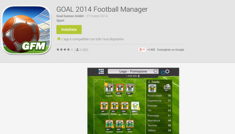 GOAL 2014 Football Manager App Android su Google Play 600x345 Goal 2014 Football Manager: gioco di calcio manageriale per Android giochi  