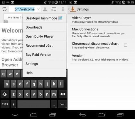 VGET 2 600x533 VGet (Stream, Download, DLNA): streaming web su Chromecast applicazioni  play store google play store 