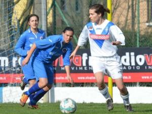Giulia Nasuti nella sfida vinta contro la Scalese. Fonte: Acf Brescia Calcio Femminile (pagina facebook)