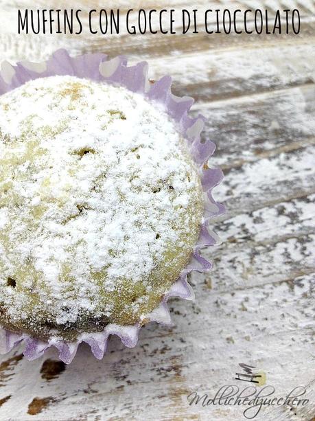 muffins con gocce di cioccolata