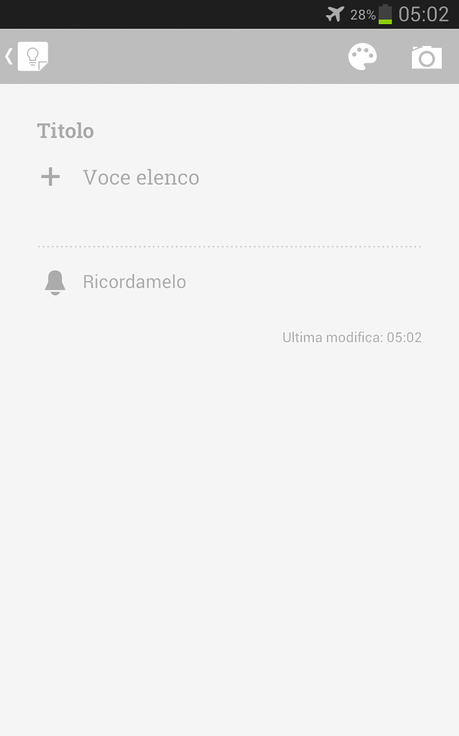 Update per Google Keep