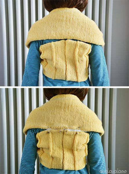 Tutorial: How to refashion a short scarf into a cozy winter shrug