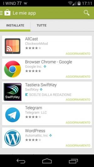 telegram 300x533 Telegram, Google Chrome, Swiftkey ed Allcast si aggiornano applicazioni  telegram SwiftKey play store allcast 