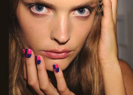 aa nicole-miller-checkerboard-manicure-2012-fashion-week