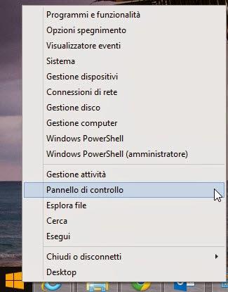 pannello di controllo Eliminare e rimuovere la password dopo la sospensione (standby) in Windows 8 e Windows 8.1