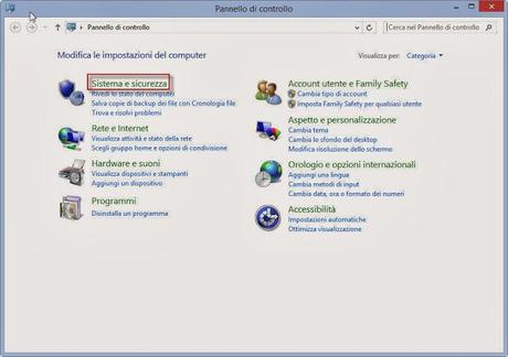 sistema e sicurezza Eliminare e rimuovere la password dopo la sospensione (standby) in Windows 8 e Windows 8.1