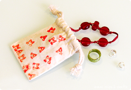 Sacchettino porta bijoux per la festa della mamma