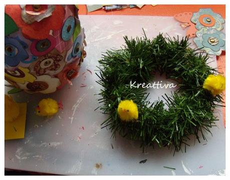 Uovo di #pasqua decorativo con bimba in crepla
