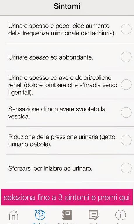 Sistema urinario: una applicazione vi aiuta a conoscerlo meglio.