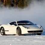 Ferrari 458 Test 13 150x150 [Foto Spia] Ferrari 458: Un nuovo prototipo in test sulle strade innevate del Nord della Svezia!