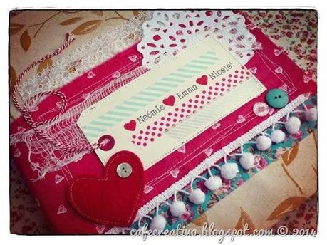 Anna Draicchio - sizzix big shot - album nascita - gemelli