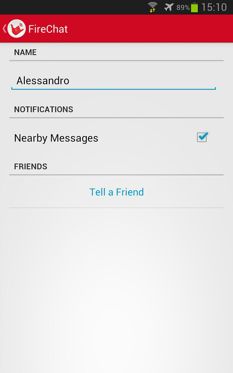 Firechat, chattare senza connessione internet