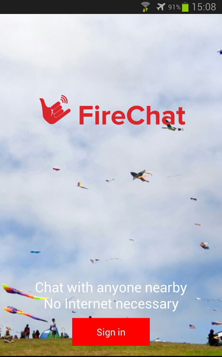 Firechat, chattare senza connessione internet