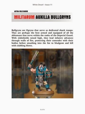 Nuova Astra Militarum: immagini dal White Dwarf