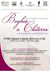 “Boghes a chiterra”: Ittiri 5 aprile2014