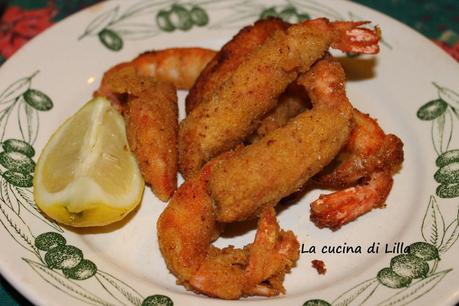 Piatti di mare: Gamberi fritti