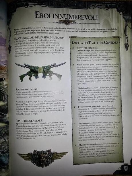 Nuova Astra Militarum: foto del Codex e molte altre regole