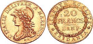 Marenghi oro: 20 franchi Napoleone e 50 Lire Vittorio Emanuele II 1864