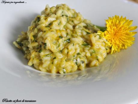 Giallo come i fiori: risotto ai fiori di tarassaco