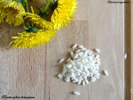 Giallo come i fiori: risotto ai fiori di tarassaco